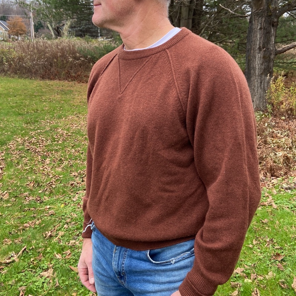 Vintage Carroll Cashmere Sweatshirt Made in Scotland Men's Size L - Picture 2 of 12